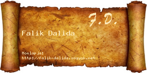 Falik Dalida névjegykártya